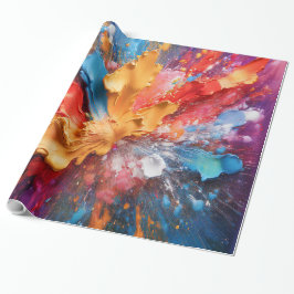 Bold Abstract Oil Paint Splash Luxury  Presentpapper