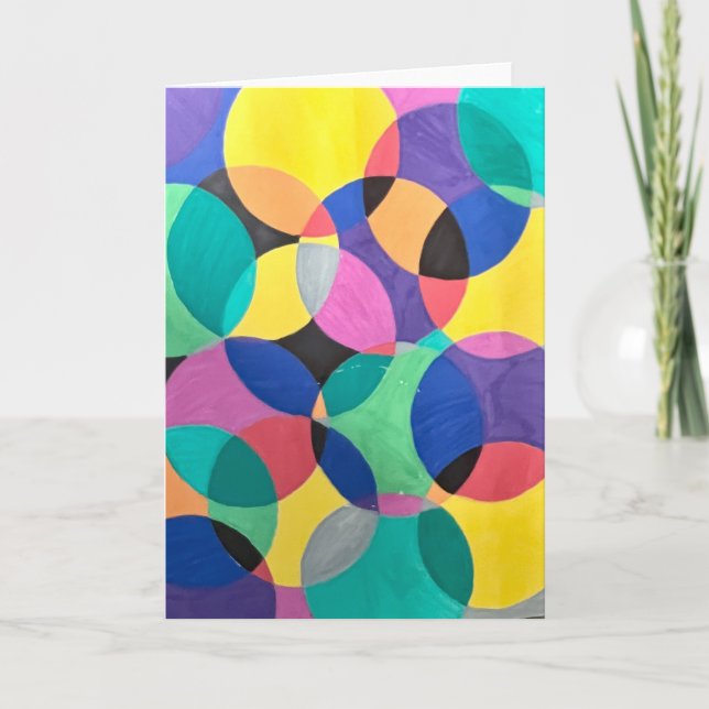 Bold Abstrakt kort för tom design (Framsida)