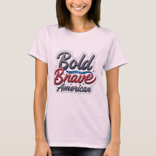 Bold American Påstående Tee