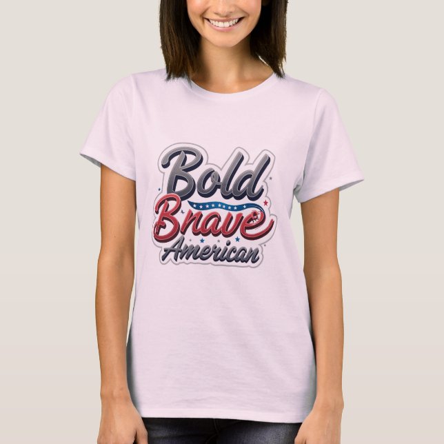 Bold American Påstående Tee (Framsida)