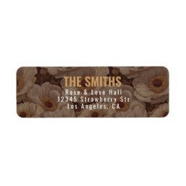 Bold Anemones Garden Lakeside Wedding Returadress Etikett