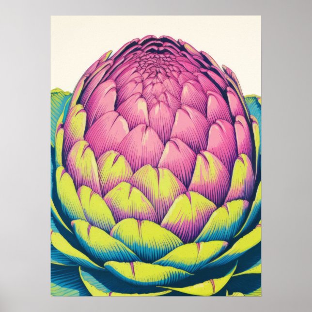 Bold Artichoke Beauty Poster (Framsidan)