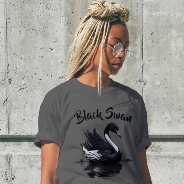 Bold Artistic Black Svan Elegance T-Shirt (Black Swan - Tom Yorke T-Shirt)