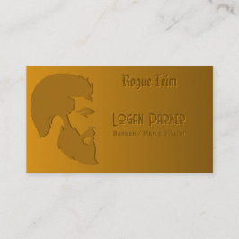 Bold Barber Shop Men's Stylist Bronze Visitkort