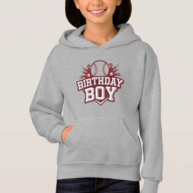 Bold Baseball Birthday T Shirt (Framsida)