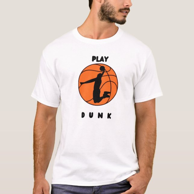 Bold Basketball-jump _ Spela upp segment T-Shirt (Framsida)