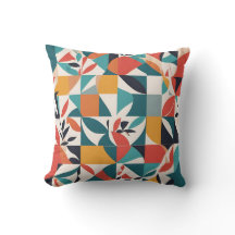 Bold Bauhaus-Blommigtar: Vibrant Geometric Design