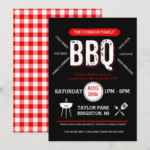 Bold BBQ Picnic-inbjudan, Barbecue Inbjudan