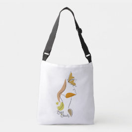 Bold Beauty Women Empowerment Ansikte Line Art Cit Axelväska