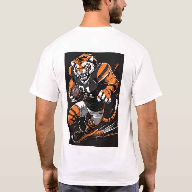 Bold Bengal Tiger Mascot T-Shirt (Baksida)