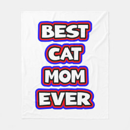 Bold Best Cat Mamma någonsin Typography Fleecefilt