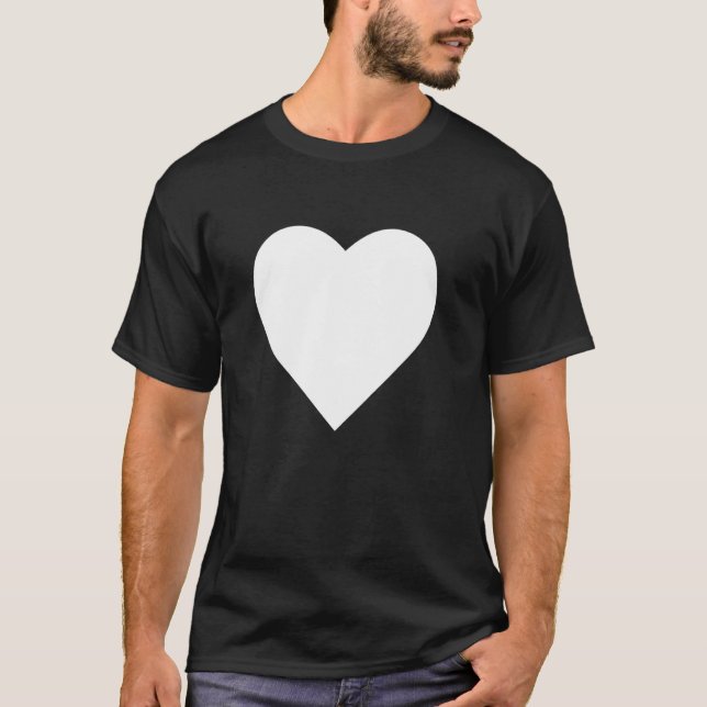 Bold Big Heart-grafik, sommartid T Shirt (Framsida)