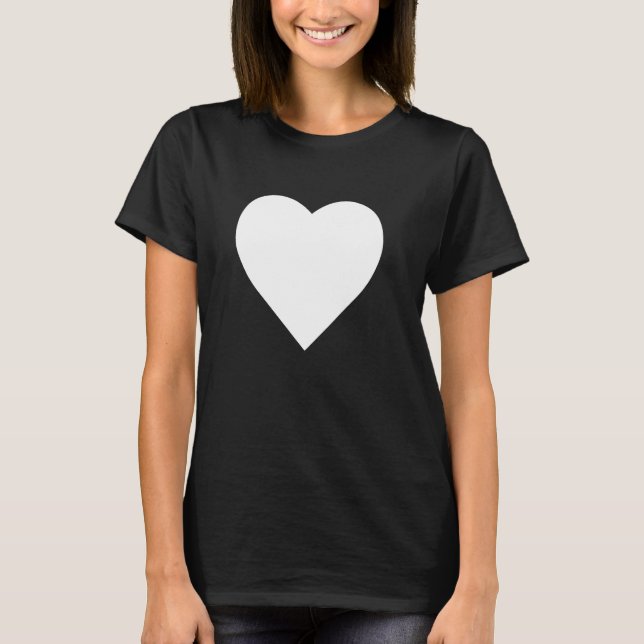 Bold Big Heart-grafik, sommartid T Shirt (Framsida)