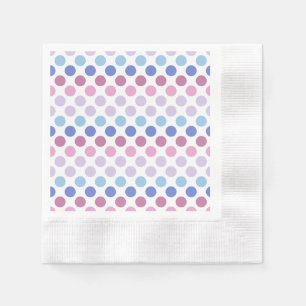 Bold Bigender Pride Flagga Färg Polkadots Pappersservett