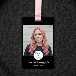 Bold Black and Blush Pink Photo