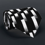Bold Black and White Vertical Bar Design Neck tie Slips<br><div class="desc">Stand out from the crowd with this unique black and white abstract neck tie. The captivating vertical bar design offers an artistic and modern take on classic neckwear, blending bold patterns with subtle textures. Ideal for the fashion-forward man who appreciates original design and sophisticated accessories. This eye-catching tie makes an...</div>