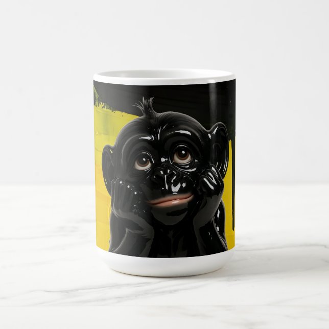 Bold Black Chimp Kaffemugg (Center)