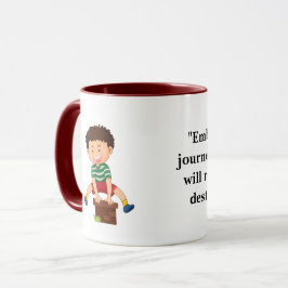 Bold Black Inspirational Journey Citote Mugg