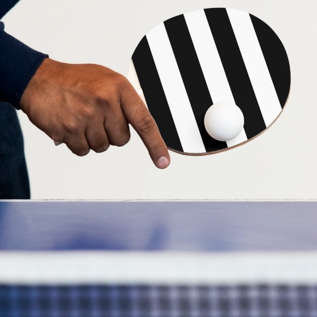 Bold Black med Classic White Rand Pingisracket (Insitu)