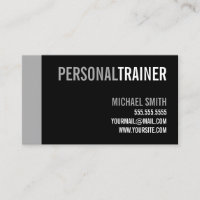 Bold Black och Grått Personal Trainer