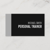 Bold Black och Grått Personal Trainer