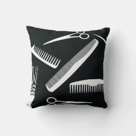 Bold Black och White Salon Mode Kudde