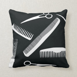 Bold Black och White Salon Mode Kudde