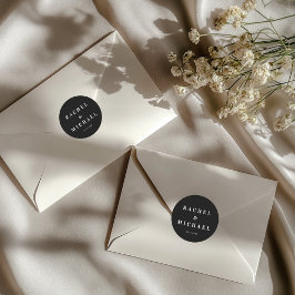 Bold  Black Wedding Runt Klistermärke