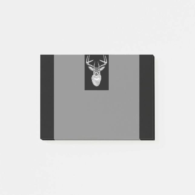 Bold Black White Svan Hjort Post-it Block (Framsida)