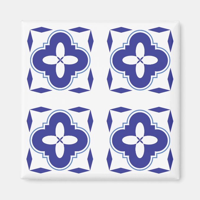 Bold blue azulejo magnet (Framsidan)
