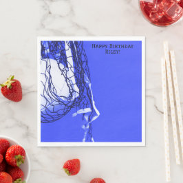 Bold Blue Birthday Net och Volleyball Pappersservett