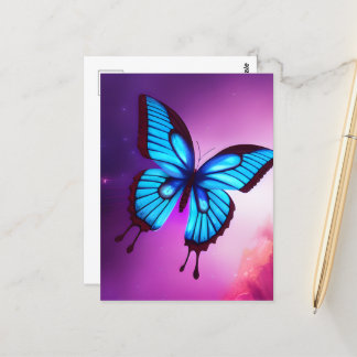 Bold Blue Butterfly Vykort