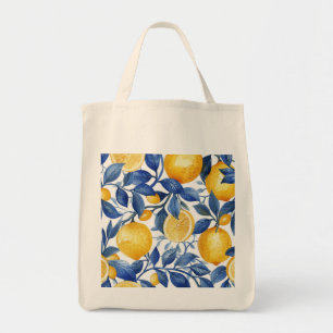 Bold Blue Italiano Positano Lemon Tygkasse