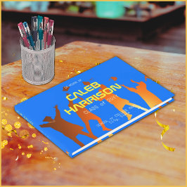 Bold Blue Modern Tech Studenten Gästböcker