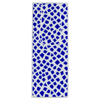 Bold Blue Mosaic Vin Gift Bag - Gör ditt gift till