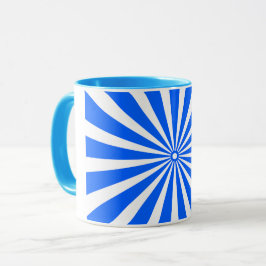 Bold Blue Sunburst Mug Mugg