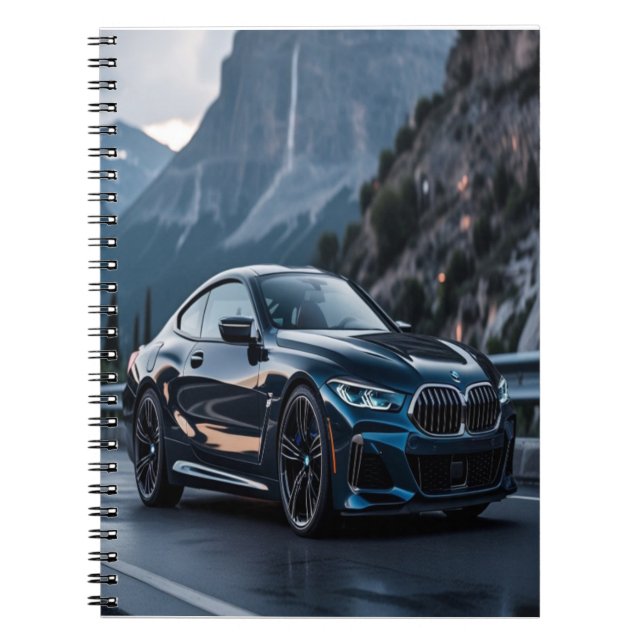 Bold BMW Dream Car Design - Sleek Luxury för Auto Anteckningsbok (Framsidan)