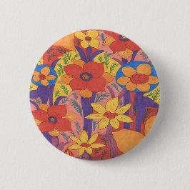 Bold Bohemian Orange Garden Print Knapp