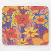 Bold Bohemian Orange Garden Print