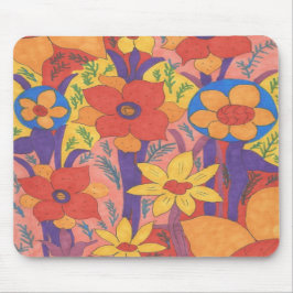 Bold Bohemian Orange Garden Print Musmatta