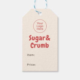 Bold Brand-Ready Bakery Price Tag Presentetikett