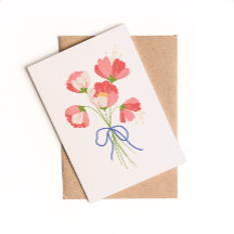 Bold Bright Bunch Flowers Kärlek Du Card