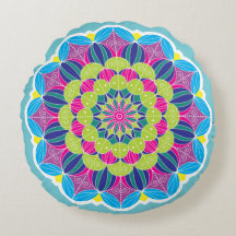 Bold Bright-Funky Neon Mandala