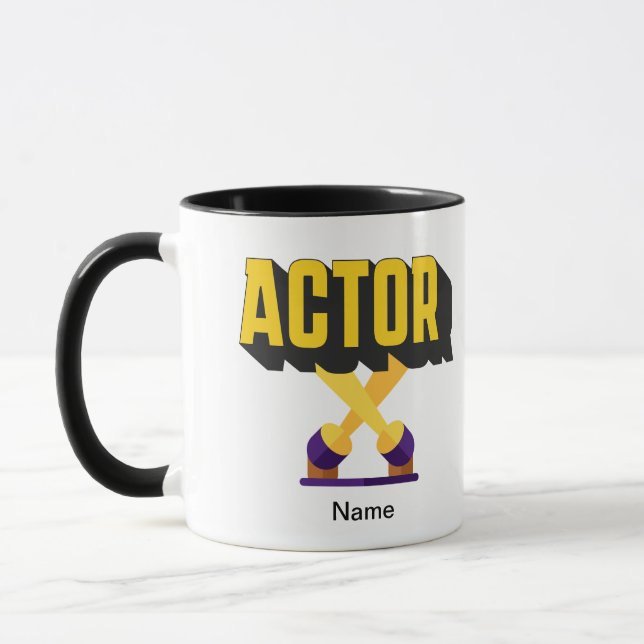 Bold Bright Ljus Actor Mugg Personlig (Vänster)