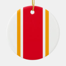 Bold Bright Red Gult White Sporty Tävla Rand