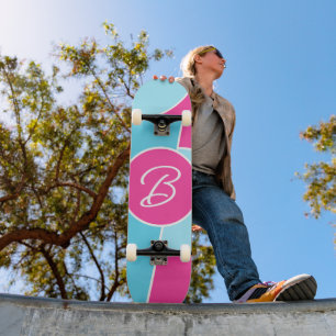 Bold Bright Roligt Chic Abstrakt Circles Art Mönst Mini Skateboard Bräda 18,5 Cm