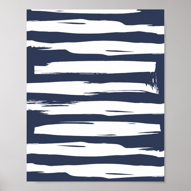 Bold Brushstroke Stripes Poster (Framsidan)