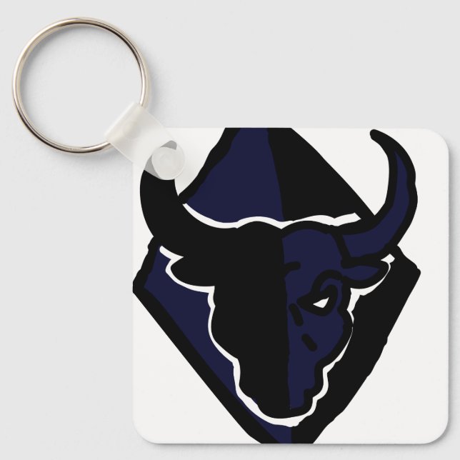 Bold Bull Symbol Keychain – Simple, Stylish  Nyckelring (Framsida)