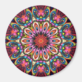 Bold Buzz Kaleidoscope Mandala Magnet