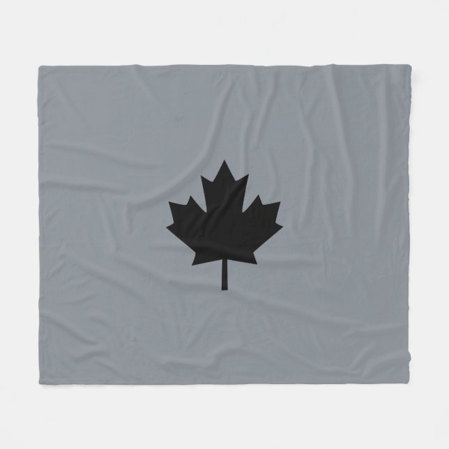Bold Canadian Black Maple Löv Fleecefilt (Framsidan (Horisontell))